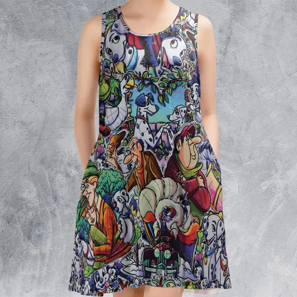 101 Dalmatians Main 90s Sleeveless Dress - 2