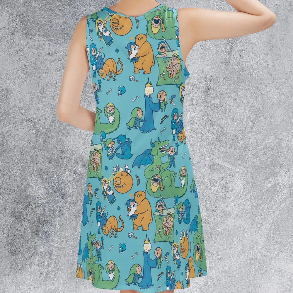 Total Party Kill DnD Sleeveless Dress - 3