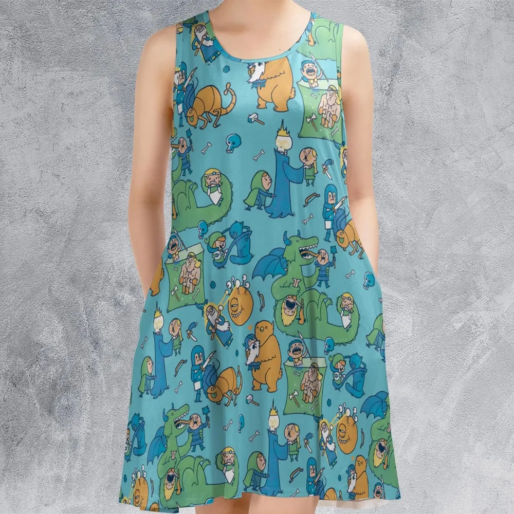 Total Party Kill DnD Sleeveless Dress - 2