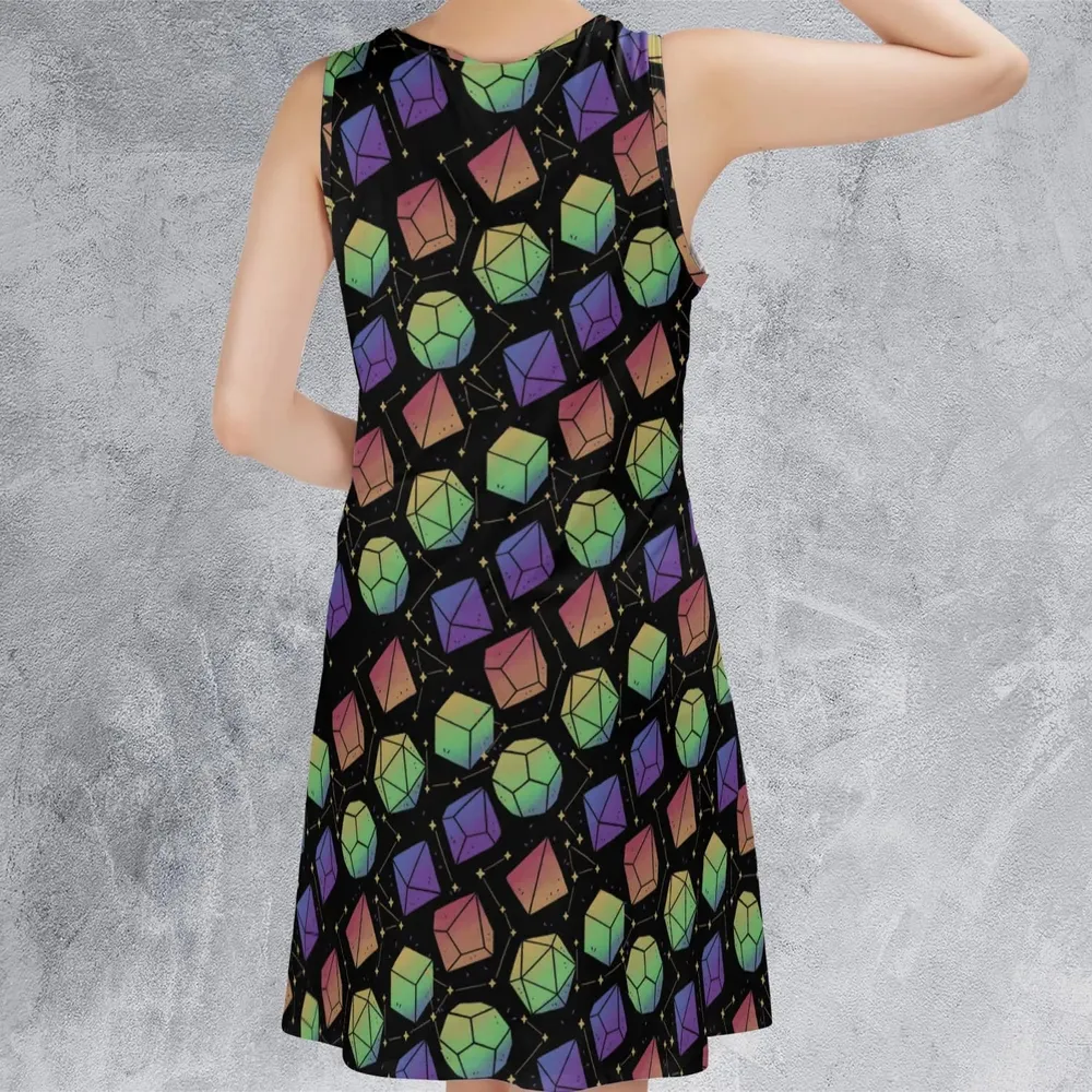 Rainbow Galaxy DnD Sleeveless Dress - 3
