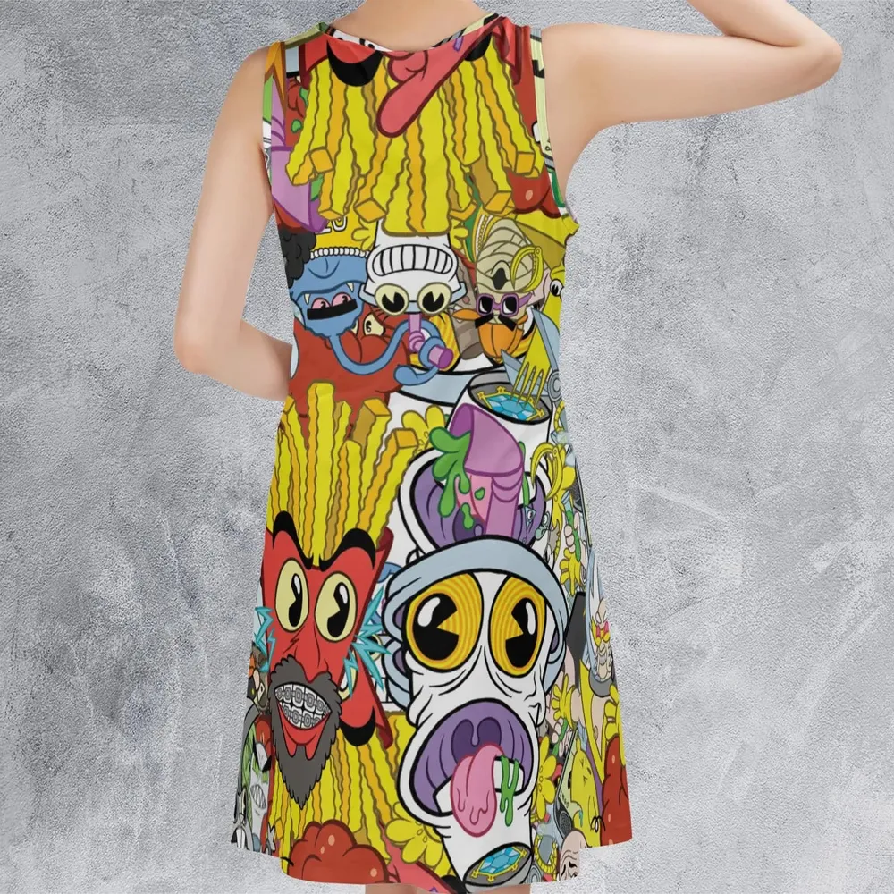 Pure Chaos Aqua Teen Hunger Force Sleeveless Dress - 3