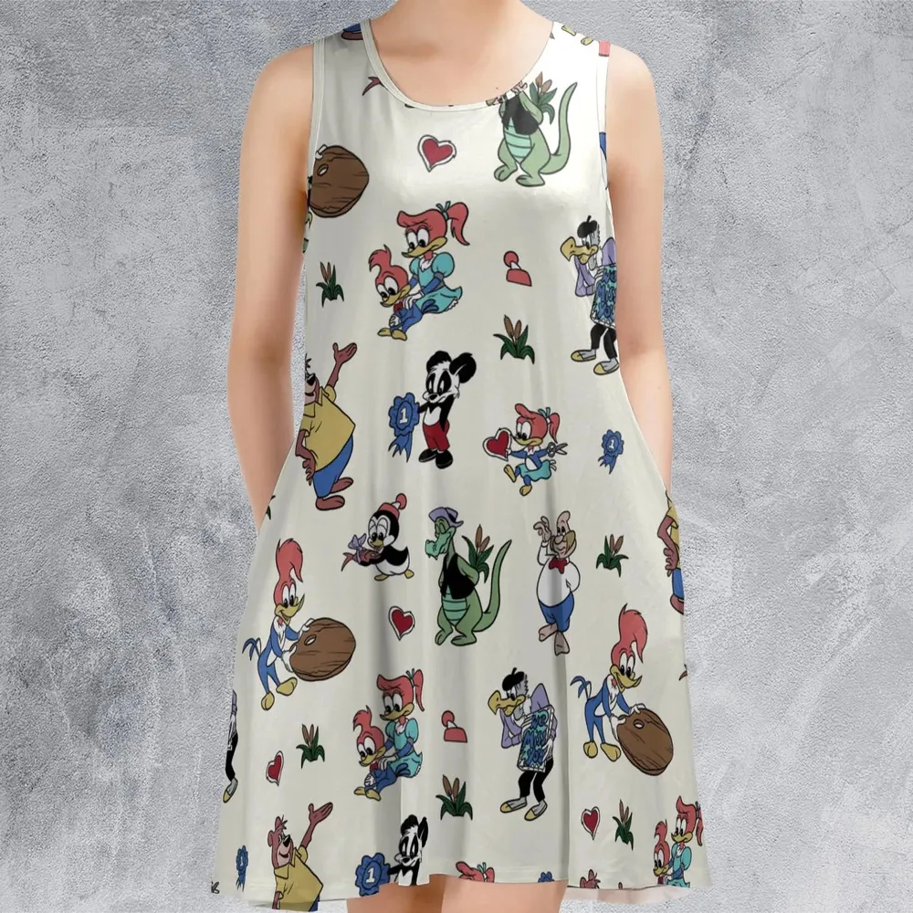Woody Woodpecker Walter Lantz Sleeveless Dress - 2