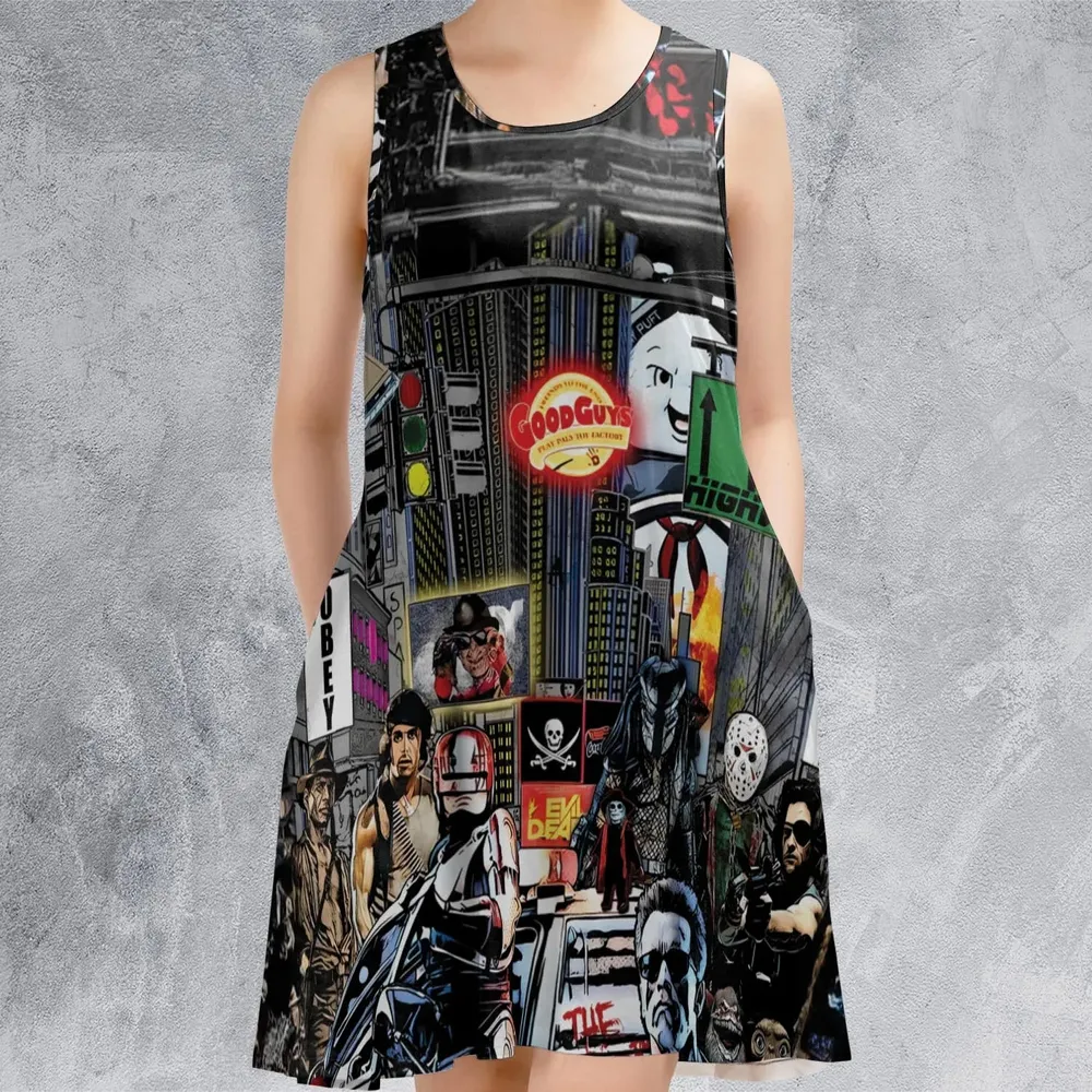 The 80s Iconic Sleeveless Dress - 2