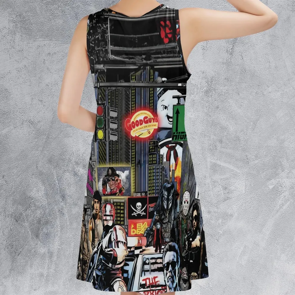 The 80s Iconic Sleeveless Dress - 3