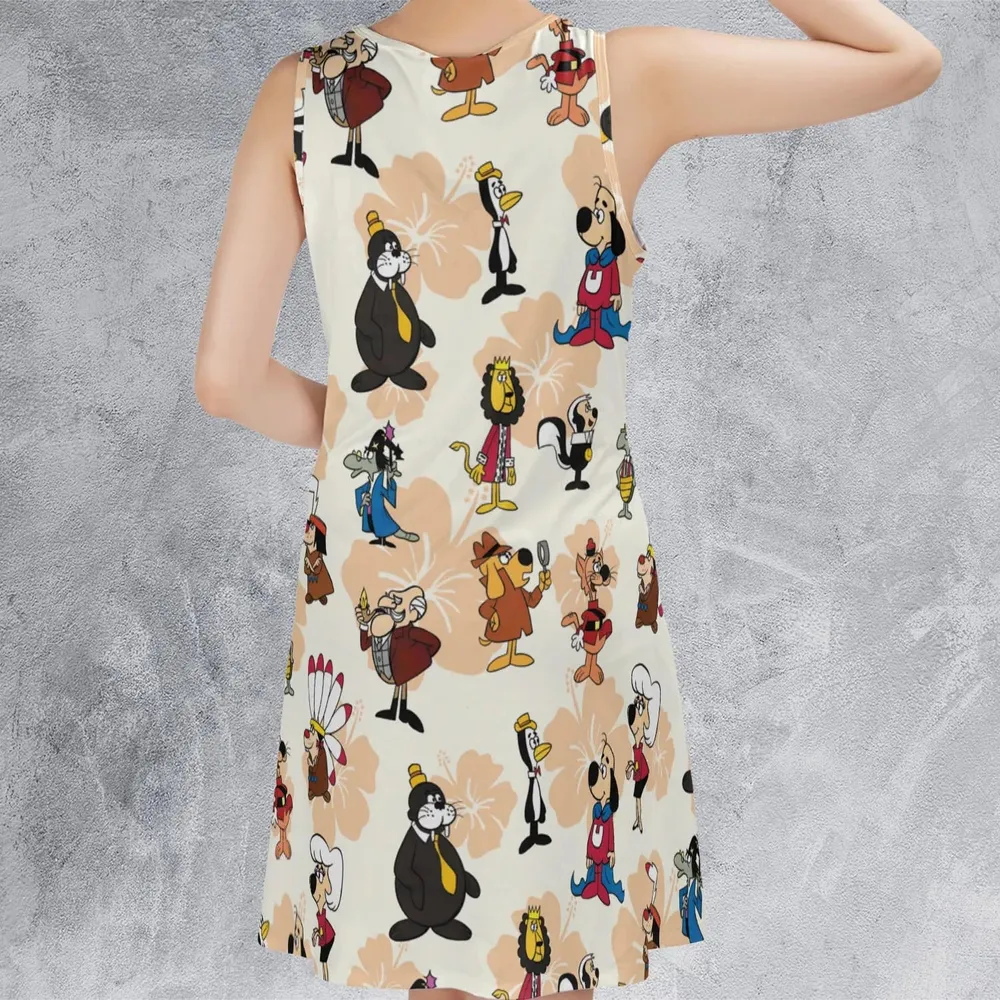 Nostalgia Underdog Characters Sleeveless Dress - 3