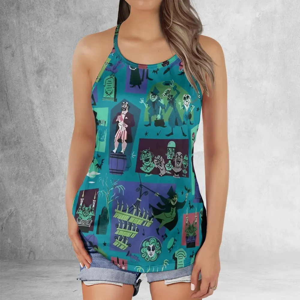 Haunted Chic Haunted Mansion Criss Cross Tank Top - 2