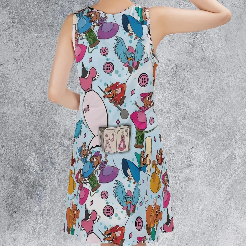 Jaq, Gus, & Sewing Friends Sleeveless Dress - 3