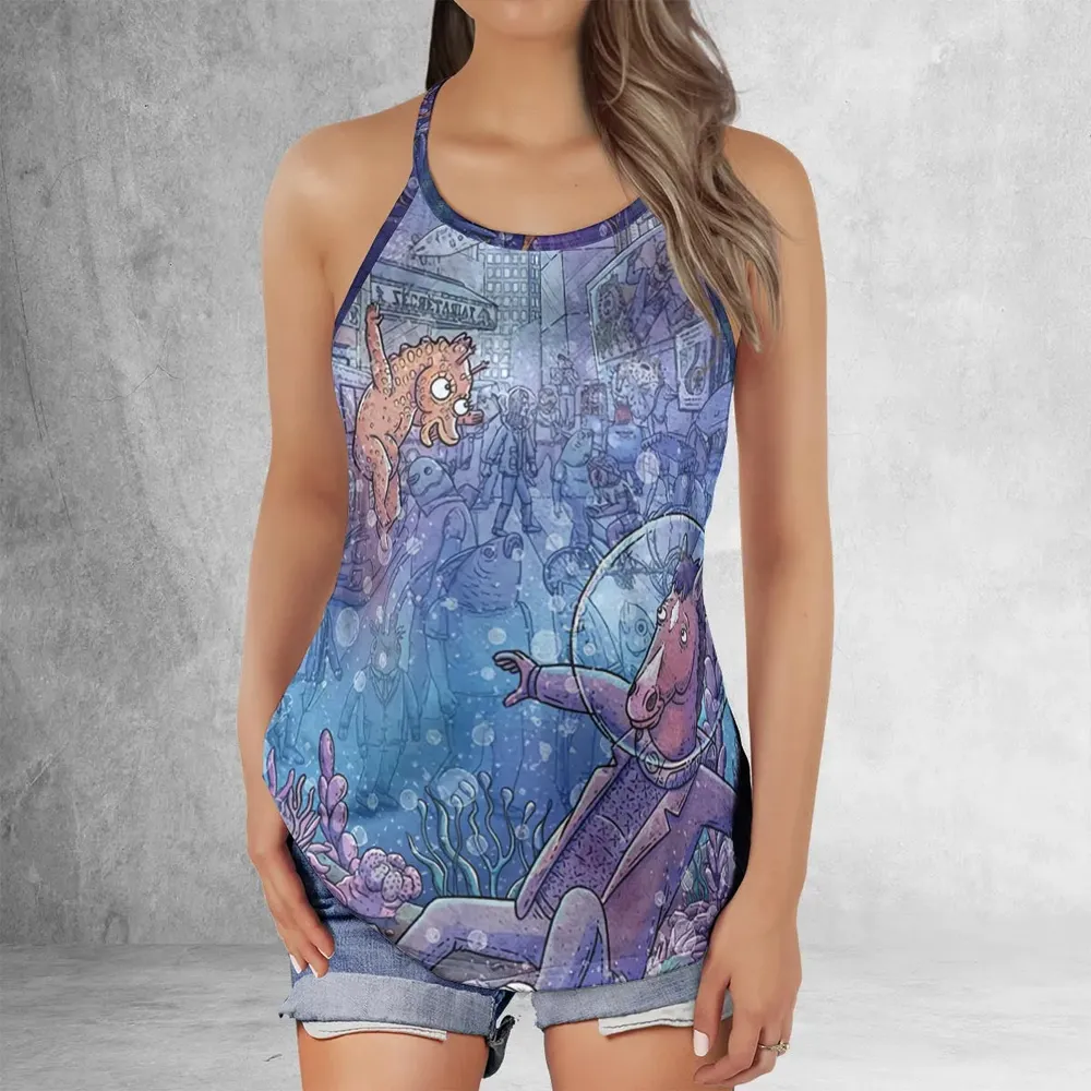 Bojack Horseman Criss Cross Tank Top - 2