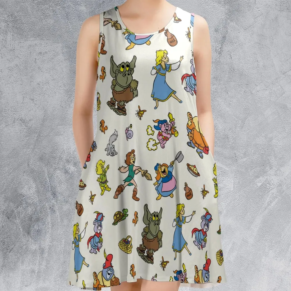 Gummi Bears Characters Sleeveless Dress - 2