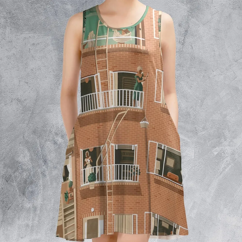 Rear Window Sleeveless Dress - 2