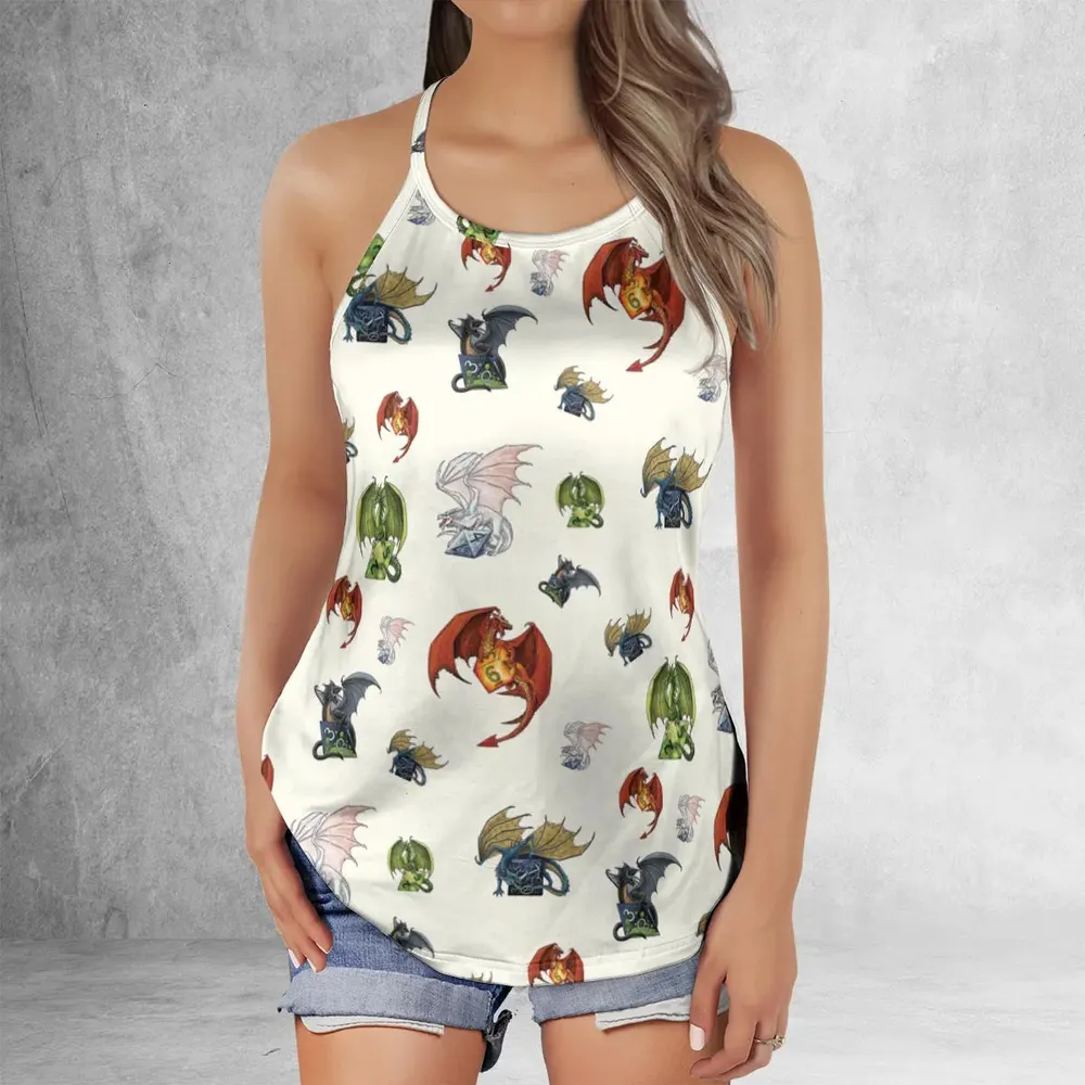 Dragon Dice DnD Criss Cross Tank Top - 2