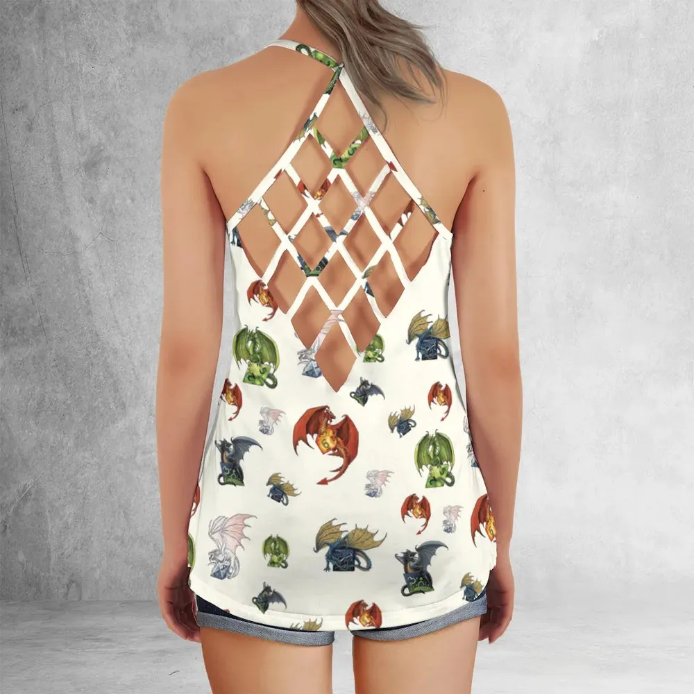 Dragon Dice DnD Criss Cross Tank Top - 3