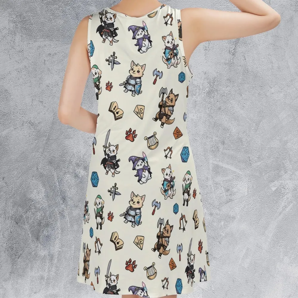 Dungeons and Dogs DnD Sleeveless Dress - 3
