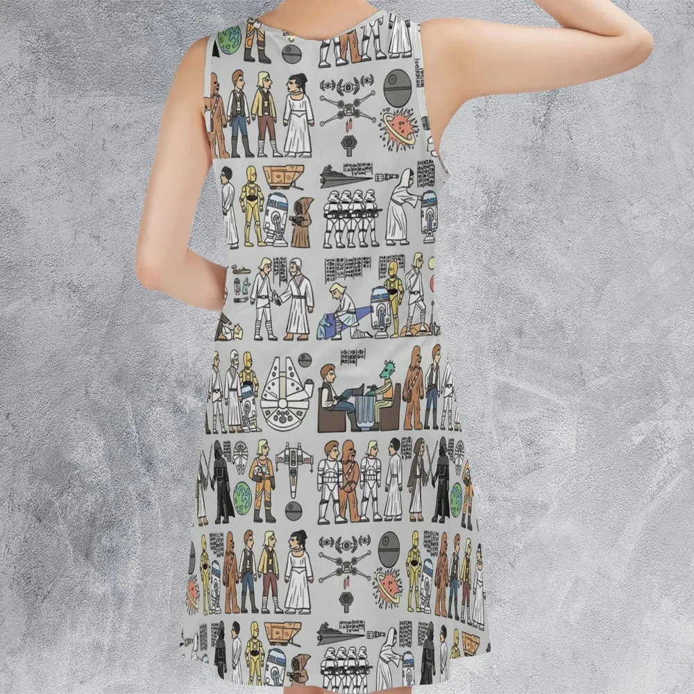 Egyptian Galaxy Wars Sleeveless Dress - 3