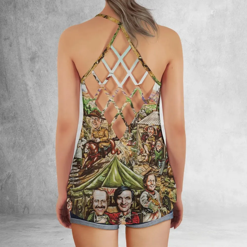 M*A*S*H Movie Art Criss Cross Tank Top - 3