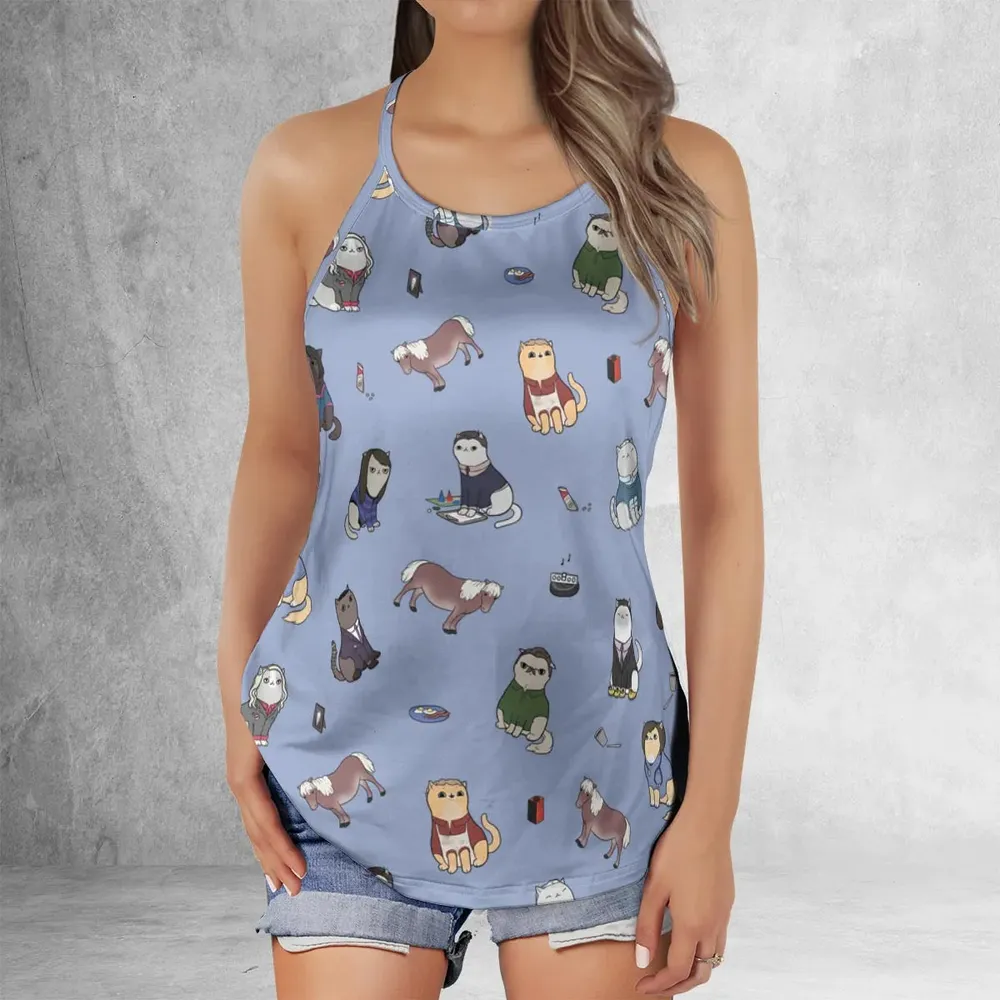 Purrs and Recreation Parks and Recreation Criss Cross Tank Top - 2
