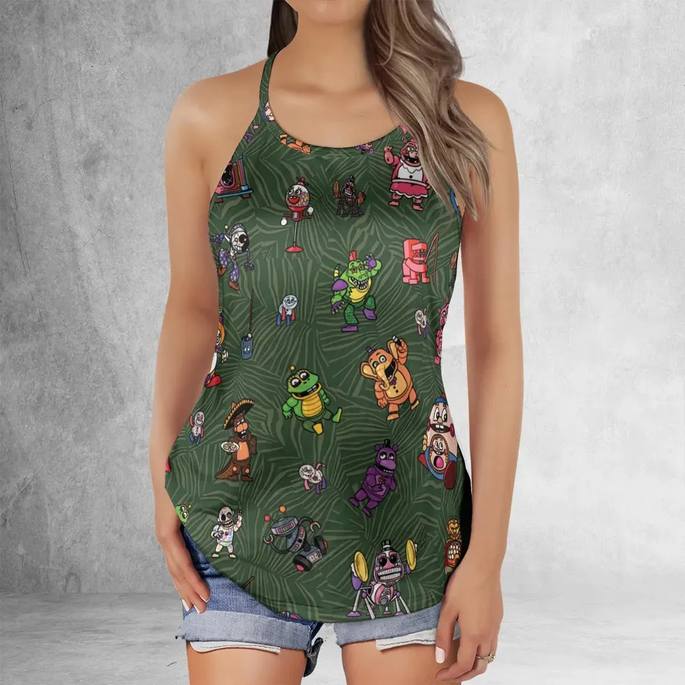 Five Nights at Freddy's Characters Criss Cross Tank Top - 2