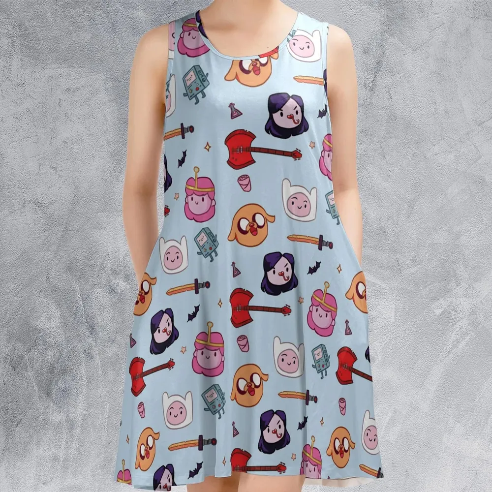 The Gang Adventure Time Sleeveless Dress - 2