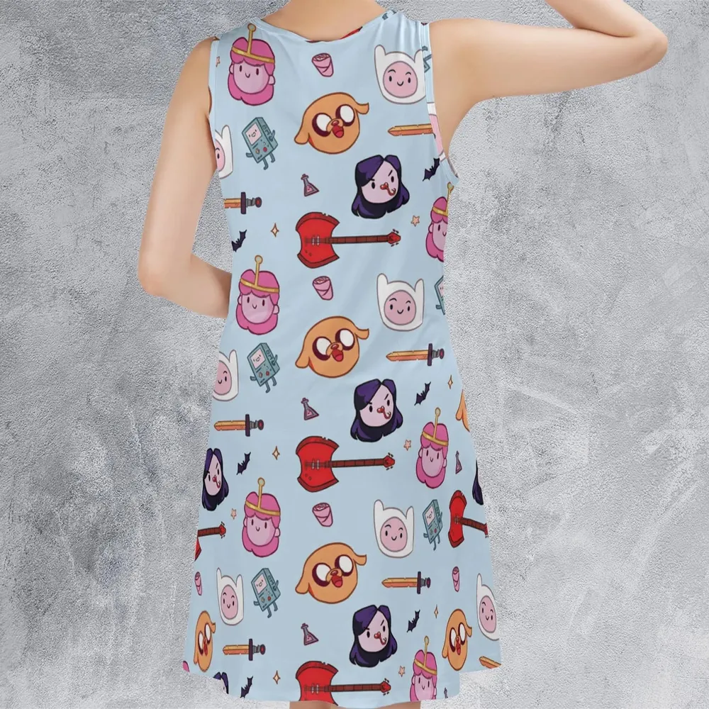 The Gang Adventure Time Sleeveless Dress - 3