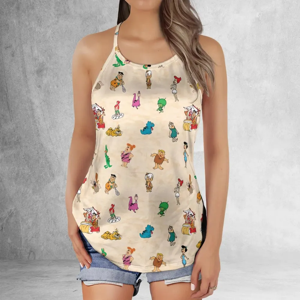 Bedrock The Flintstones Criss Cross Tank Top - 2