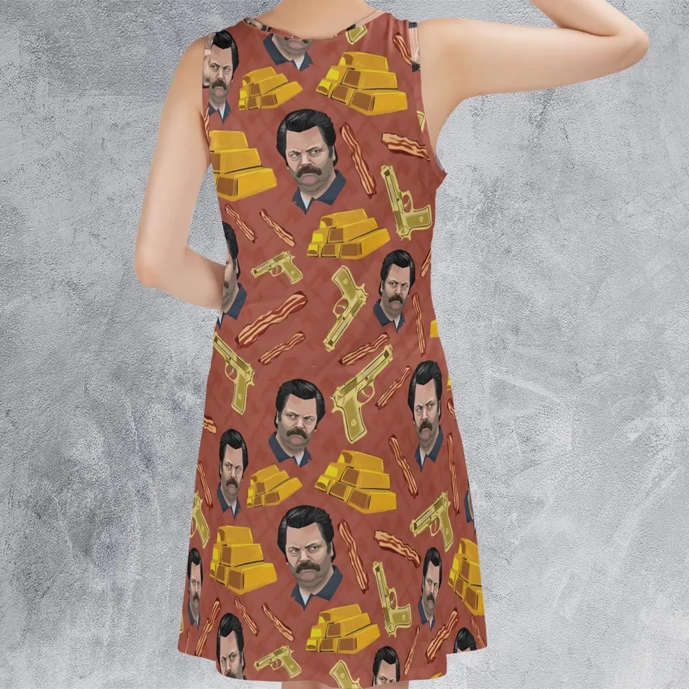 A Swan Song Parks and Recreation Sleeveless Dress - 3