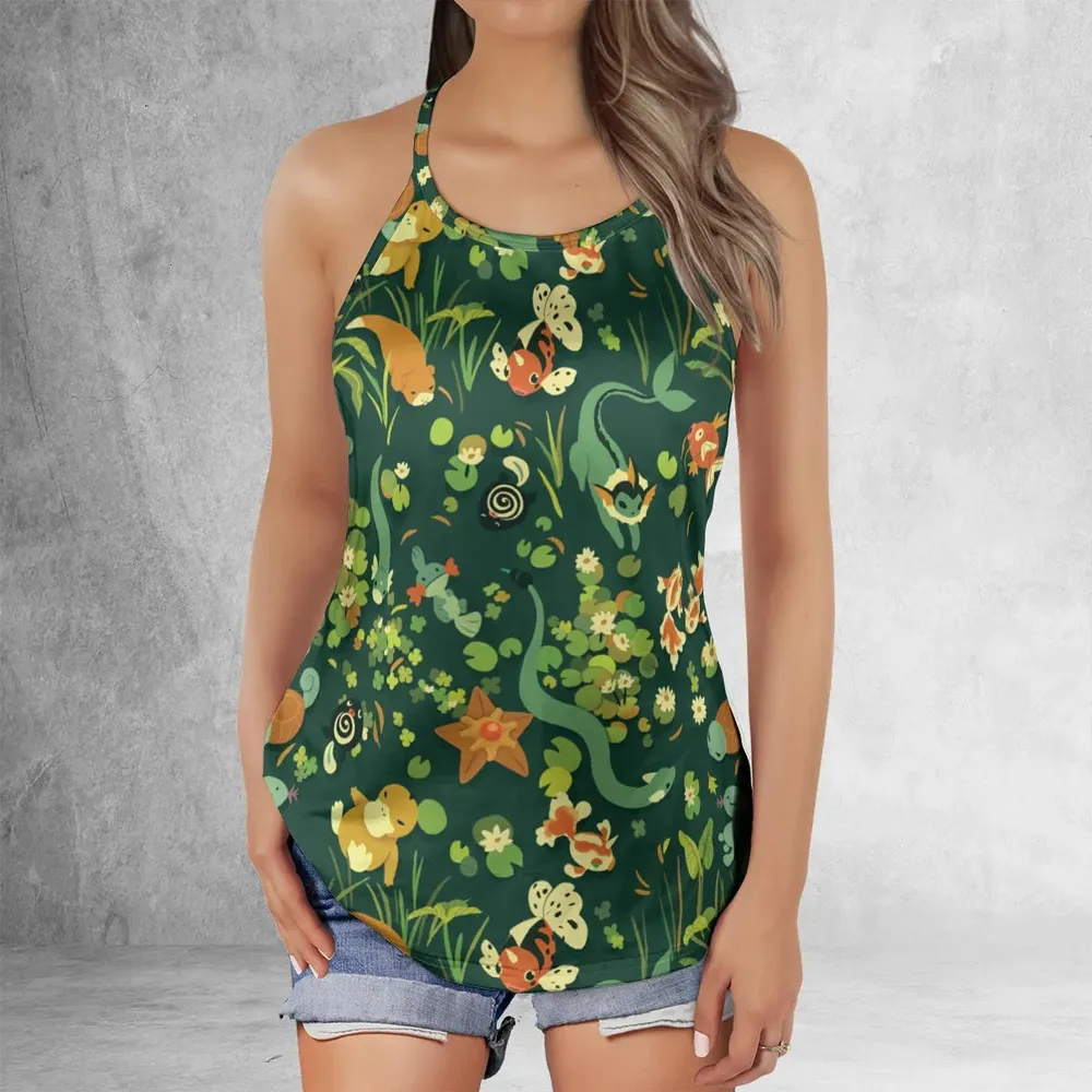 Under Water Type Pokemon Criss Cross Tank Top - 2