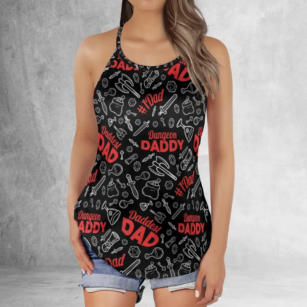 Dungeon Daddy DND Criss Cross Tank Top - 2