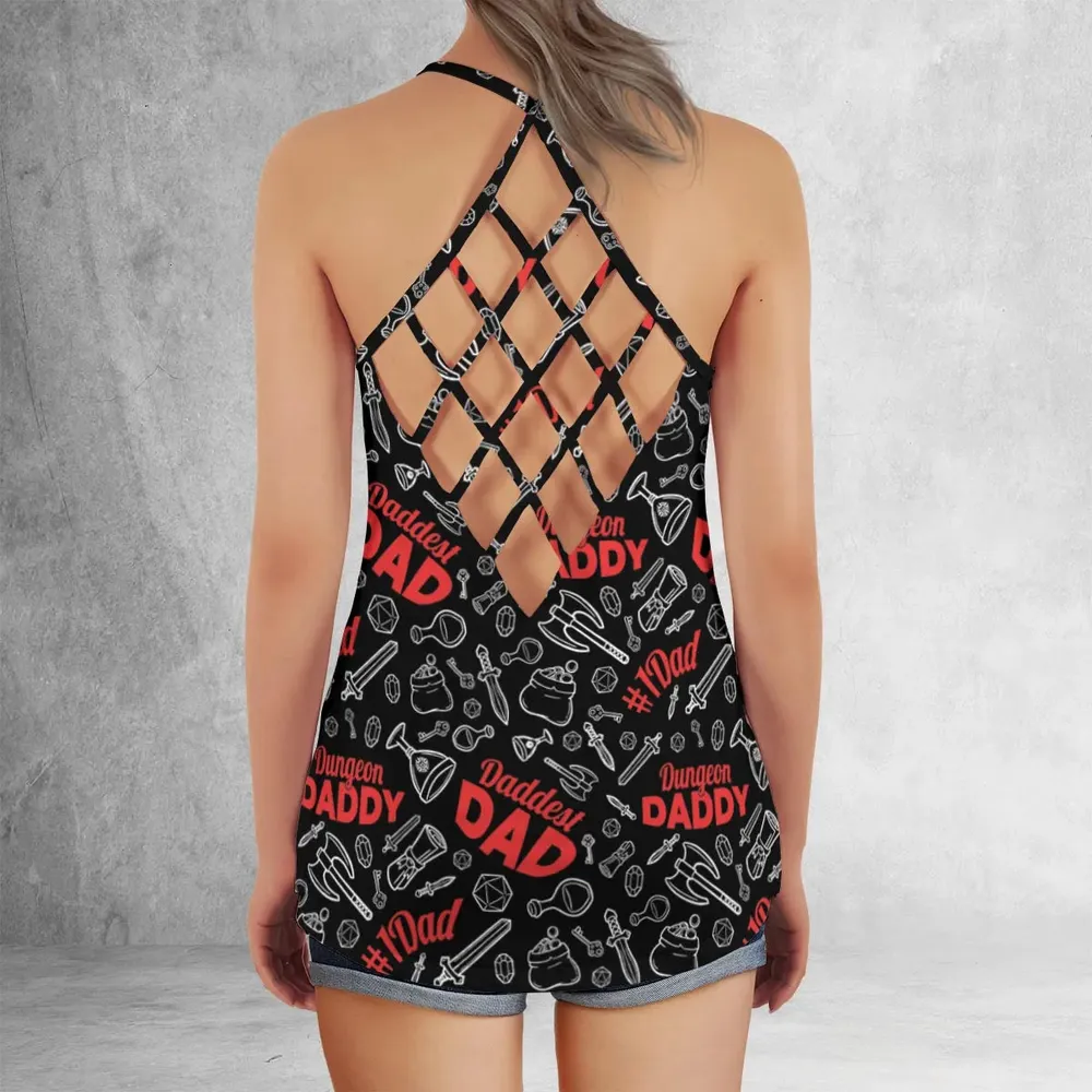 Dungeon Daddy DND Criss Cross Tank Top - 3
