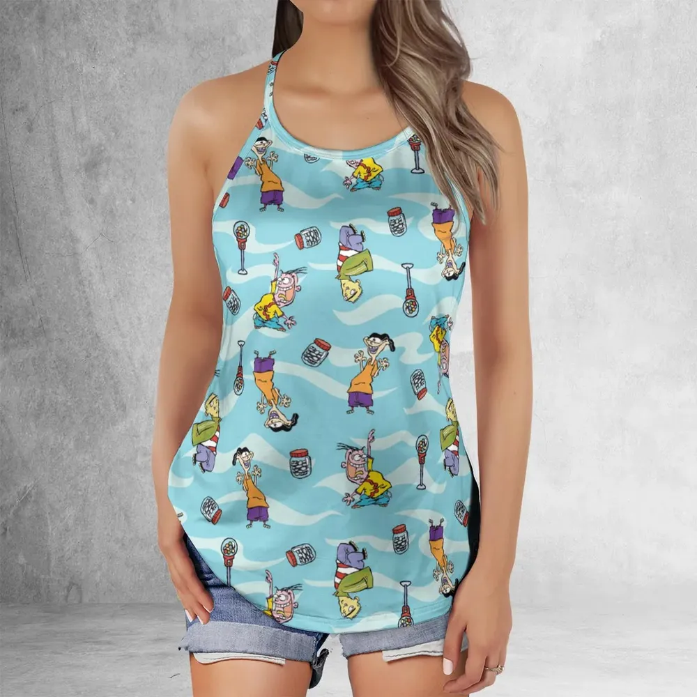 Quick Tips Regarding Ed, Edd, n Eddy Pattern Criss Cross Tank Top - 2