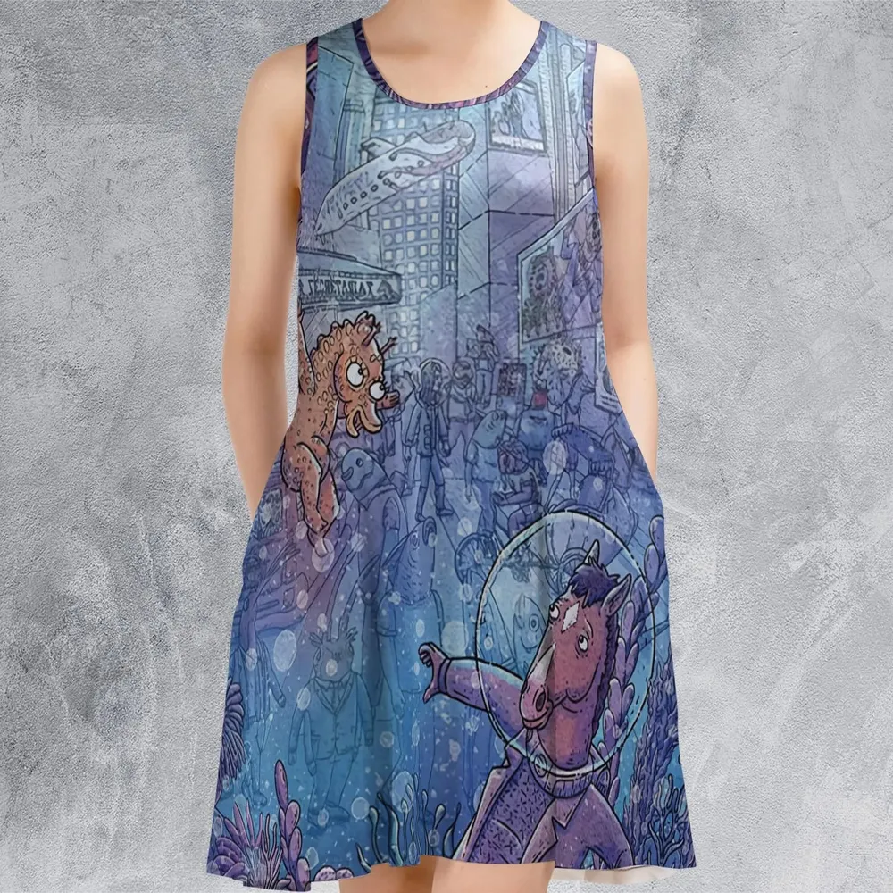Bojack Horseman Sleeveless Dress - 2