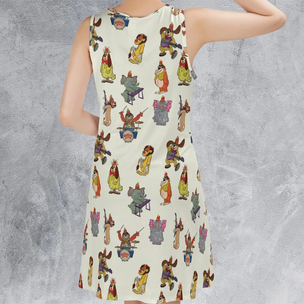 Snorky Fleegle Drooper Bingo The Banana Splits Sleeveless Dress - 3