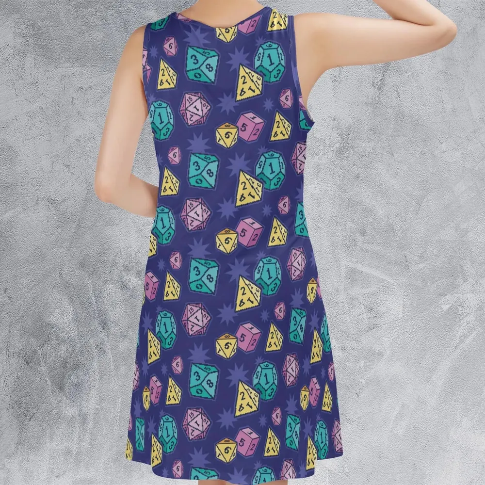 Pixel Dice DnD Sleeveless Dress - 3