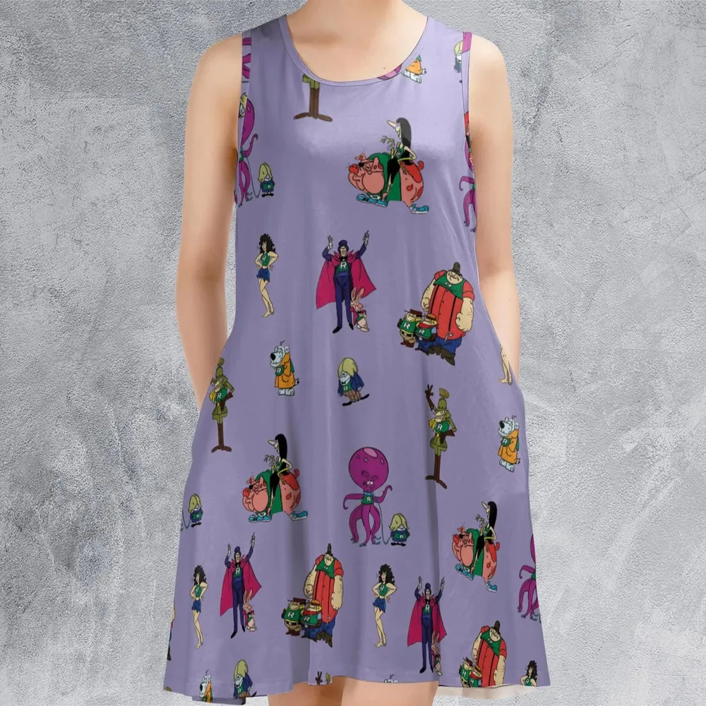 Really Rotten Scooby's All-Star Laff-A-Lympics Sleeveless Dress - 2