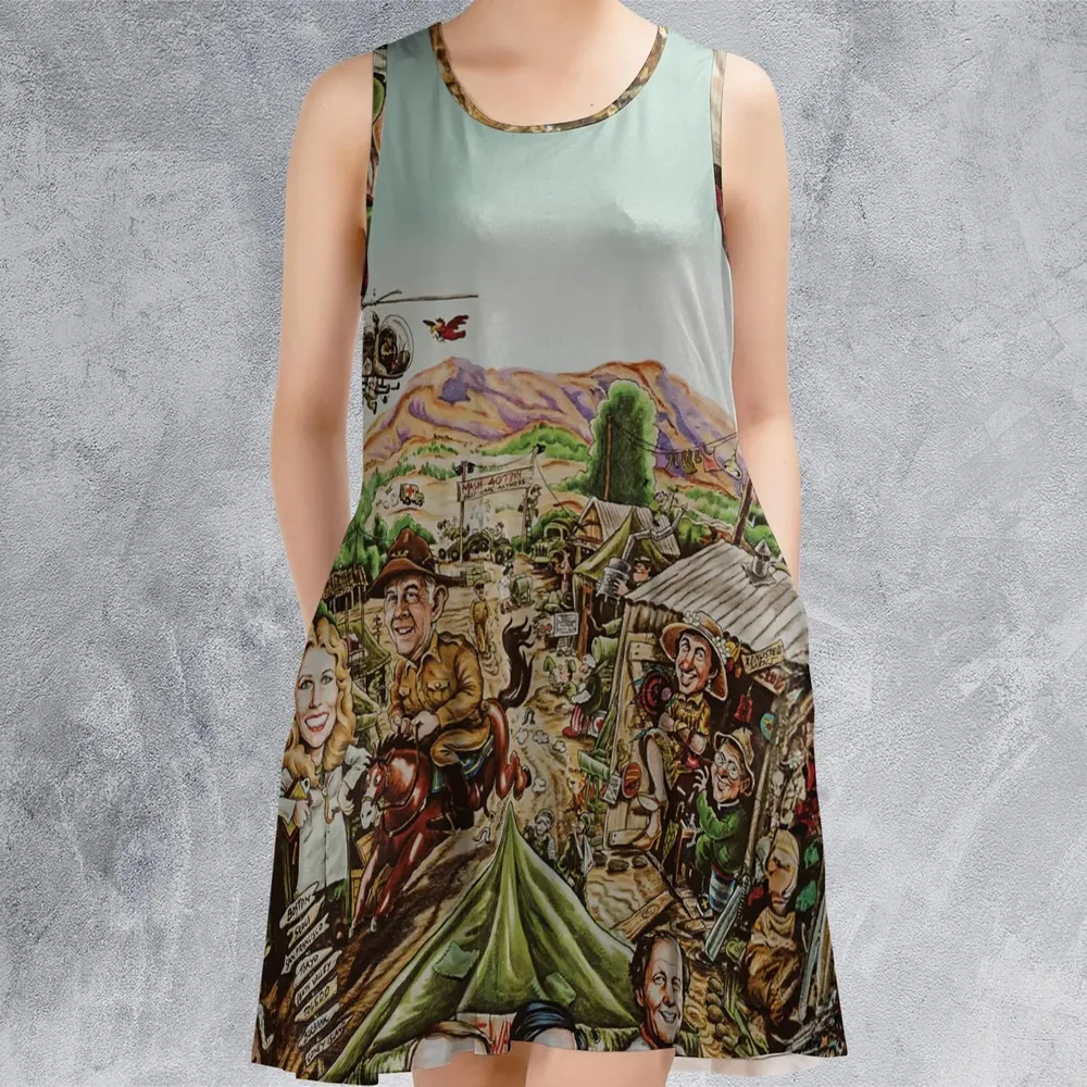 M*A*S*H Movie Art Sleeveless Dress - 2
