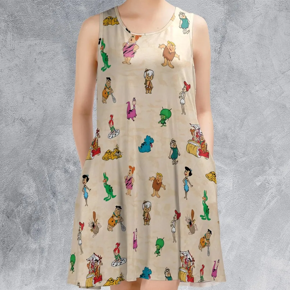 Bedrock The Flintstones Sleeveless Dress - 2