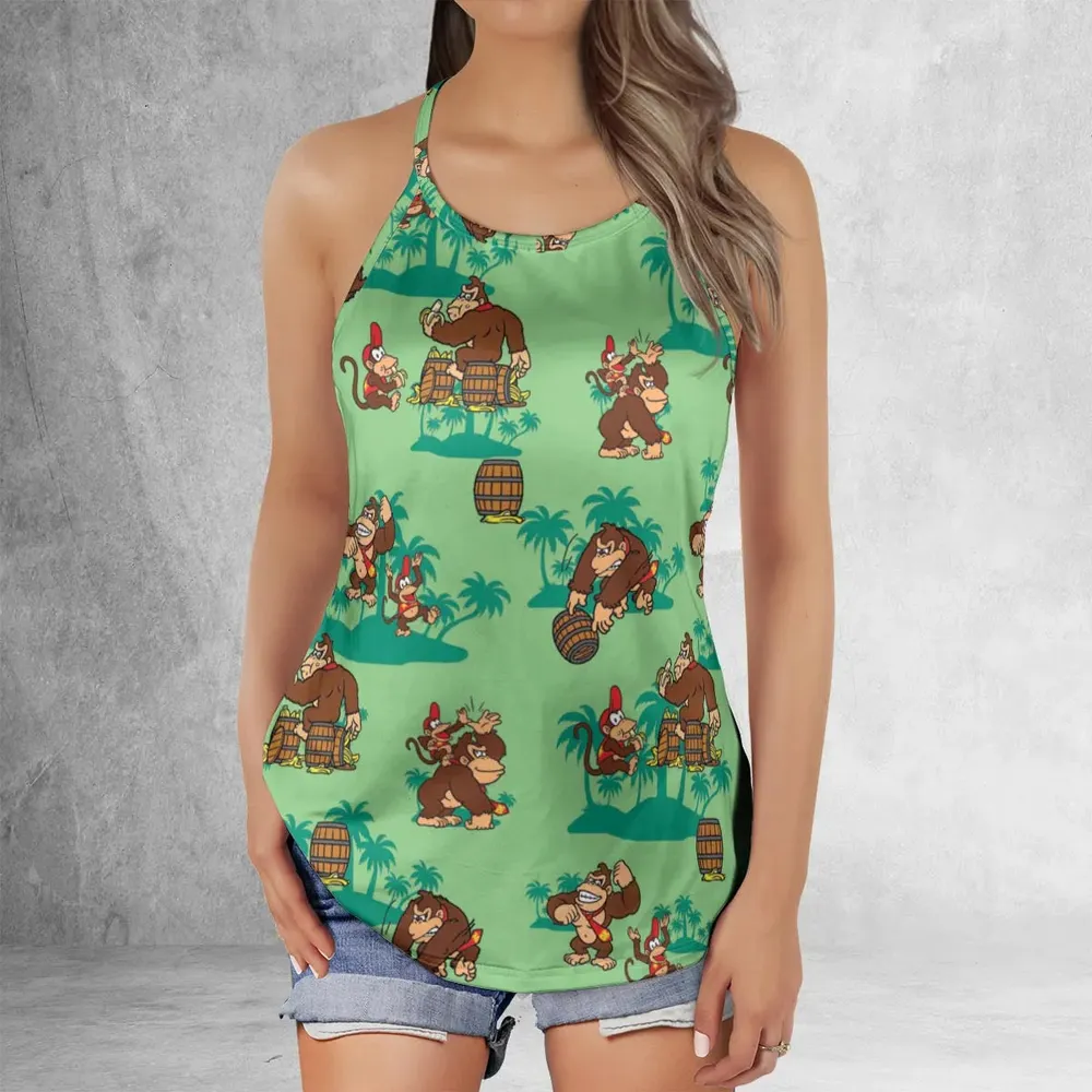 Donkey Kong & Diddy Kong Criss Cross Tank Top - 2