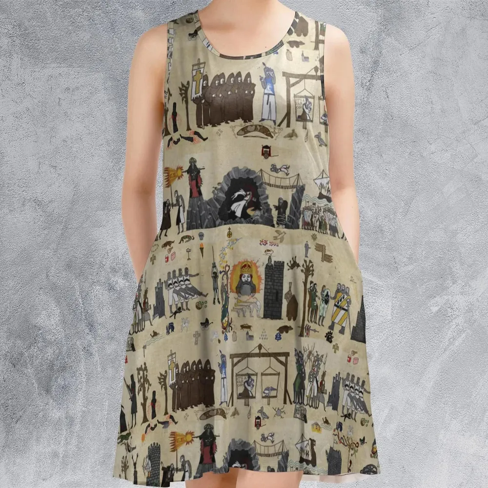 Bayeux Tapestry Monty Python Sleeveless Dress - 2