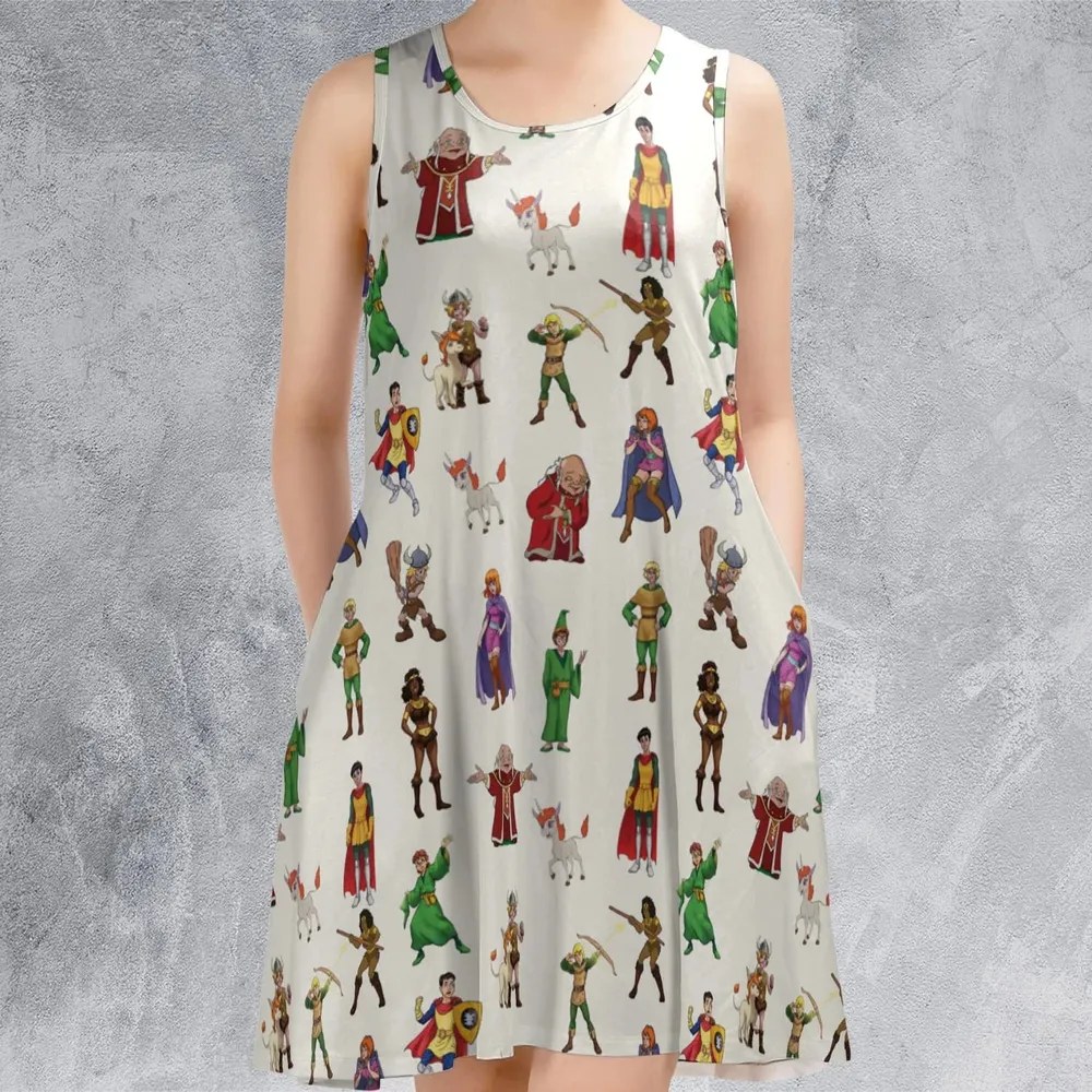 Sheila Uni Eric Diana Bobby Hank DnD Sleeveless Dress - 2