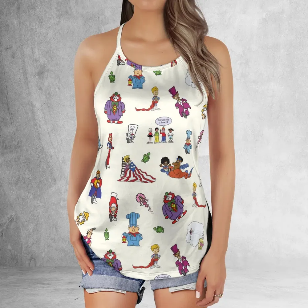 Schoolhouse Rock Characters Criss Cross Tank Top - 2