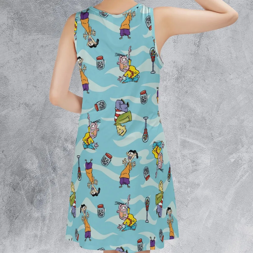 Quick Tips Regarding Ed, Edd, n Eddy Pattern Sleeveless Dress - 3
