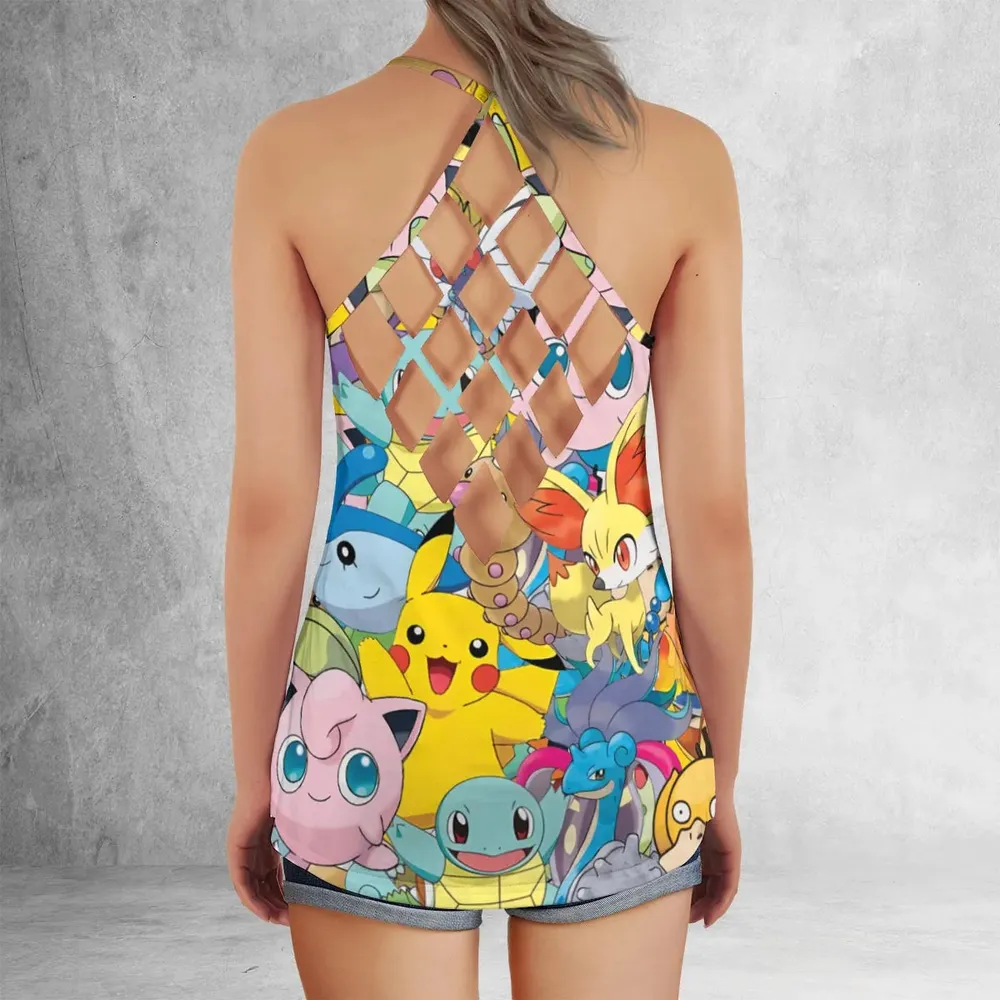 Magical Creatures Pokemon Criss Cross Tank Top - 3