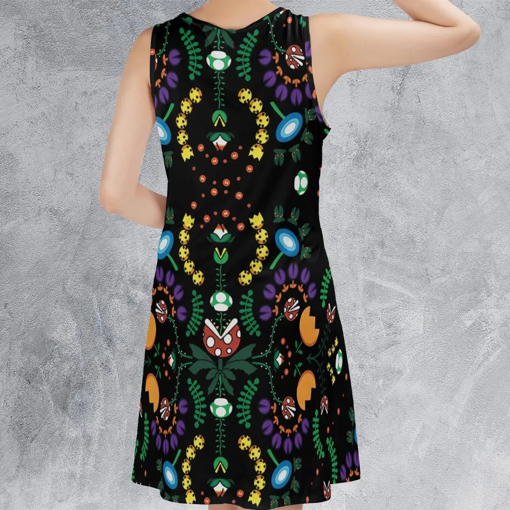 Mario Bros Piranha Plant Sleeveless Dress - 3