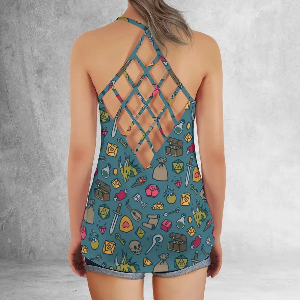 Play Your Role DnD Criss Cross Tank Top - 3