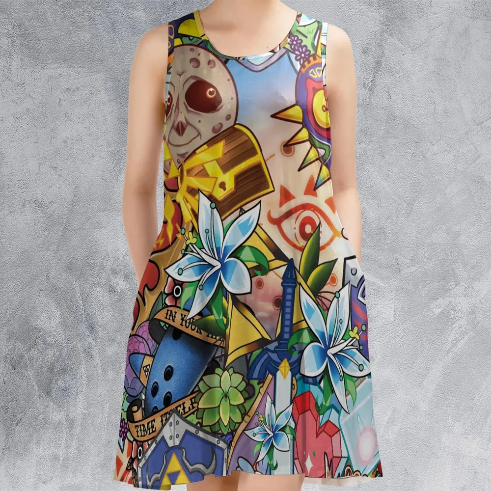 A Majora's Mask The Legend of Zelda Sleeveless Dress - 2