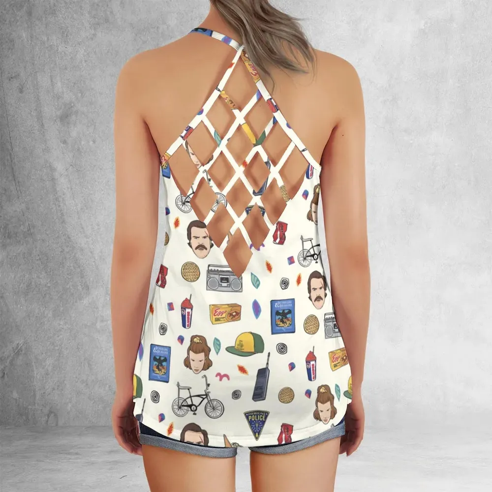 Stranger Things Collection Criss Cross Tank Top - 3