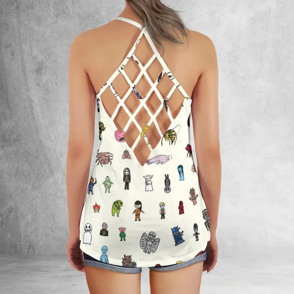 Doctor Who Universe Criss Cross Tank Top - 3