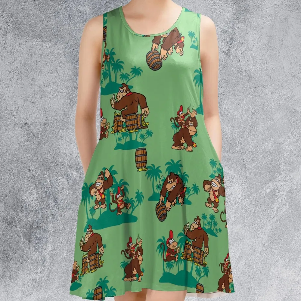 Donkey Kong & Diddy Kong Sleeveless Dress - 2