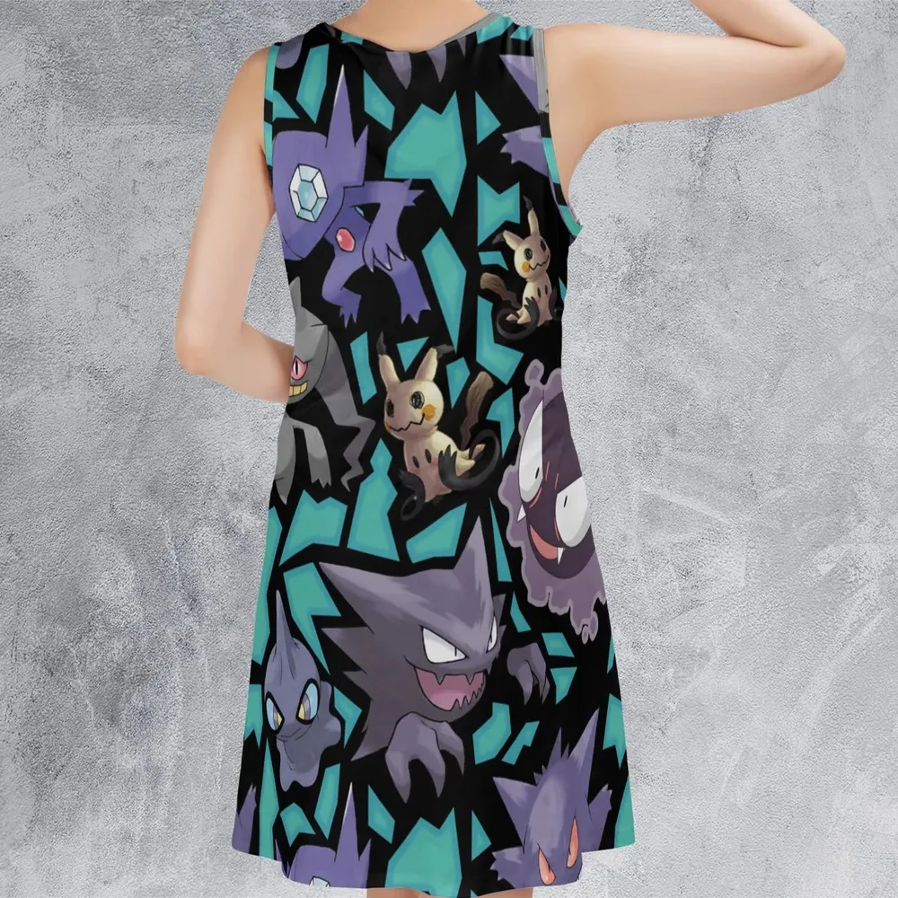 Ghost Type Pokemon Sleeveless Dress - 3