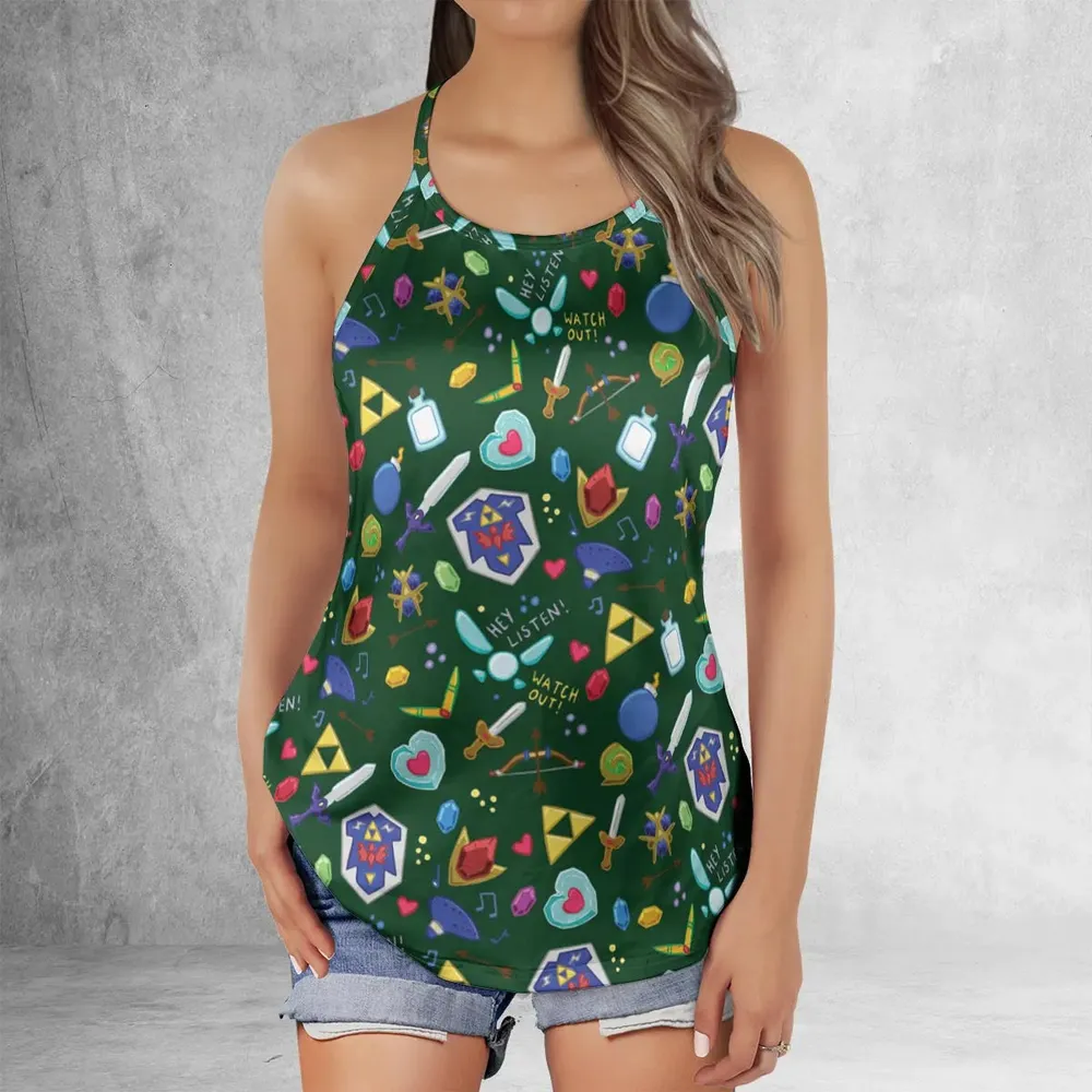 The Legend Of Zelda Criss Cross Tank Top - 2