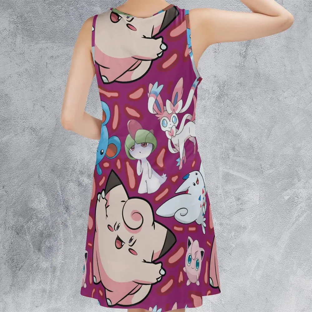 Fairy Type Pokemon Sleeveless Dress - 3